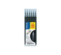 Frixion 0.7 mm Tip Pilot Refill for Rollerball Pen - Black (Pack of 6)