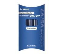 Pilot Refill for V5/V7 Cartridge System Liquid Ink Rollerball - Blue, 12 x Pack of 3