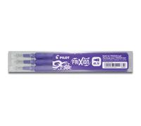 Pilot Refills for Frixion Clicker Rollerball 0.5 mm (Pack of 3) - Violet
