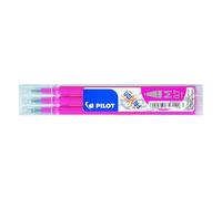 Pilot Refills for Frixion Rollerball 0.7 mm, Pink, (Pack of 3)