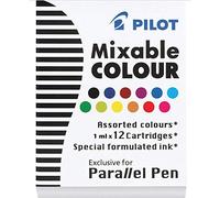 Pilot Refills Parallel - 12 Colors Assorted Fountain Pen Cartridge - P77312