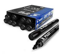 Pilot SCA-100 Bullet Point Permanent Marker Pen - Fine 4.0mm-4.5mm Tip - Black - Box of 12
