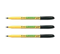 Pilot Pen Textile Marker Permawash 739204 - 1 mm Black - Set of 3