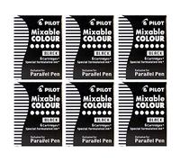 Pilot Set of 6 Boxes of 6 Ink Cartridges for Parallel Pen Pen Black