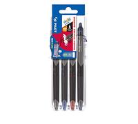 FriXion Point Clicker Fine Line 4 Piece Set 2 Go Case Black Blue Red Blue Black