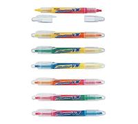 Pilot Spotliter VW Dual Tip Highlighter Pens 14 Colors 7 Packs With Original Stylus Ballpoint Touch PenF