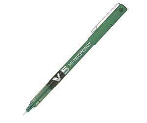 PILOT Stylo roller Hi-Tecpoint V5 Encre liquide Pte Fine Vert