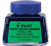 PILOT Super Color Permanent Marker Refill Ink Xylene-Free 1 Ounce Bottle with Dropper Blue Ink (48600)