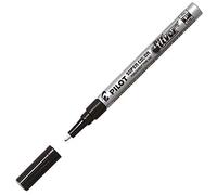 Pilot Super Colour Fine Marker Bullet 3.0 mm Tip - Silver, Box of 12