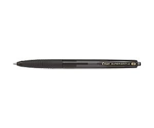 Pilot Super GRIP-G Retractable Ballpoint Pen Black Medium 0.3 mm Refillable Pack of 12
