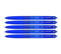 Pilot Super Grip G Retractable Ballpoint Pens Medium Point Blue Pack of 5
