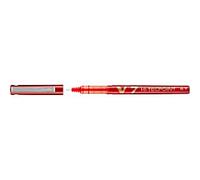 Pilot Super Grip Hi-Tecpoint V7 Non-retractable Rollerball Pen Red 0.4 mm Fine Rollerball Non Refillable Pack of 12