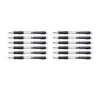 Pilot Super Grip Mechanical Pencil 0.5 mm Lead - Black Barrel, Pack of 12 | PRECISE & COMFORTABLE: Comfortable 0.5mm mechanical pencils with HB leads for precise writing, sketching and notes. Black