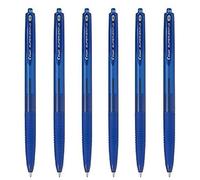 Pilot - SUPER GRIP snap ballpoint pen medium point 1.0 pack of 6 units BLUE