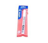 Pilot Supercolour Fine Permanent Marker 1.0 mm Tip - Silver, Single Pen