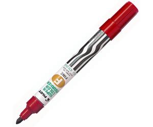 Pilot Supercolour Fine Permanent Marker Bullet 4 mm Tip - Red, Box of 12