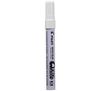 Pilot Supercolour Permanent Paint Marker Bullet 4.5 mm Tip - White, Box of 12