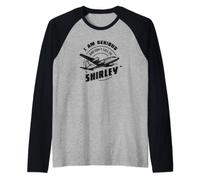 Pilot Tees: I Am Serious and Don't Call Me Shirley T-Shirt Raglan Baseball Tee