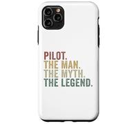 Pilot The Man The Myth The Legend Funny Aviation Flying Case for iPhone 11 Pro Max