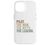 Pilot The Man The Myth The Legend Funny Aviation Flying Case for iPhone 14