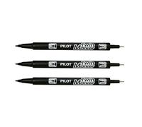Pilot Twin CD DVD Marker Permanent Marker Pens Fine/Medium Black