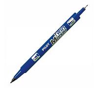 PILOT TWIN MARKER Pens Bullet Tip Blue indélibile 2: Medium and fine