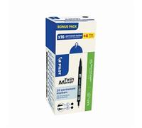 Pilot Begreen Twin Tip Permanent Marker Value Box Extra Fine 0.45mm and Fine 0.5mm Line Black (Pack 20) - DFF424789