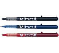Pilot V-Ball 0.5 Liquid Ink Rollerball Pen Wallet of 3 - Assorted Colours