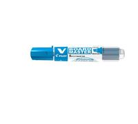 Pilot V Board Master Begreen Pack of 3 Refillable Markers Bevelled Tip Medium Blueaa