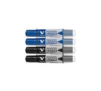 Pilot V-Board Master Medium Pack Of 4(Blue-2, Black-2)