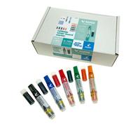 Pilot V Board Master Refill Set - 5 Pack (Blue, Black, Green, Orange, Red) Medium Bullet Tip - Enhanced Whiteboard Use