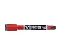 Pilot V-Board Master S 3.5 mm Tip Extra Fine Whiteboard Marker with Eraser - Red