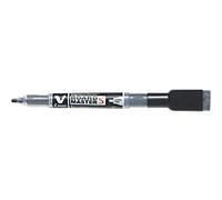 Pilot V-Board Master S Non-permanent Whiteboard Marker Black Extra Fine 72% Recycled Pack of 10