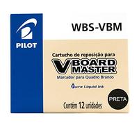 Pilot V-Board Master Refill for Board Master Whiteboard Marker Black (Pack 12)