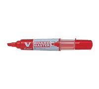 Pilot V Board Master Whiteboard Markers Pack of 12 Refillable Edged Red