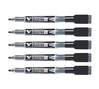 Pilot V-BoardMaster S Black Drywipe Markers (Pack of 10)