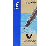 Pilot V Fineliner Liquid Ink 1.2 mm Tip - Blue, Box of 12