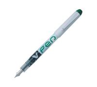Pilot V Pen Disposable Fountain Pen - Medium Nib Erasable Ink 7 Colours 12 Pack