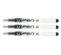 Pilot V Pen Disposable Fountain Pen - Black, Pack of 3