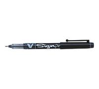 Pilot V Sign Pen Liquid Ink 2.0 mm Tip - Black, Box of 12