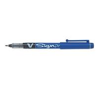 Pilot V-Sign Pen Fineliner Pen 0.6 mm Needlepoint Blue Pack of 12