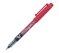 Pilot V Sign Pen Set - 12 Pack (Red) 0.6mm Tip / 1.0mm Medium Line - Precision Writing