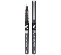 Pilot Hi Tec V5 Extra Fine Rollerball Pens Pack of 5 Black, none