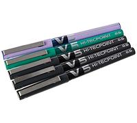 Pilot V5 0.5 mm Liquid Ink Rollerball Pen, Pack of 5