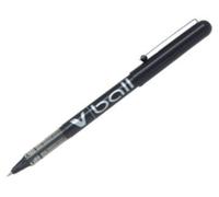 Pilot V5 Black V Ball Fine Rollerball Pen Pens Metal Tip 0.5mm Nib 0.3mm Line Li
