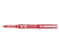 PILOT V5 Grip Liquid Ink Rollerball Pen Refillable Begreen Fine Tip Red Ink