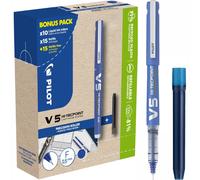 Pilot V5 Hi-Tecpoint Cartridge System Rollerball Pen Blue Box of 40