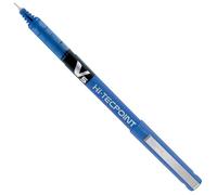 Pilot V5 Hi-Tecpoint Liquid Ink Rollerball Pen, 0.5 mm Tip - Blue (Single Pen)