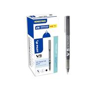 PILOT - V5 Hi-Tecpoint Liquid Ink Rollerball Pen 0.5mm - Black - Pack of 20 | SMOOTH & PRECISE: V5 Hi-Tecpoint liquid ink rollerball pens with 0.5mm tips and rich black ink for smooth, precise writing.