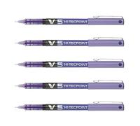Pilot Pen - Rollerball Hi-Tec V5 - Extra Fine 0.5 mm Liquid Ink - Violet